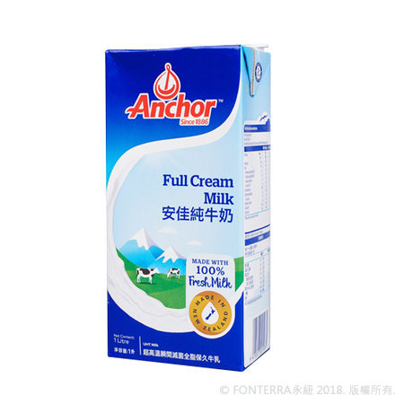 安佳紐西蘭牛奶 1LAnchor UHT Full Cream Milk 12*1L