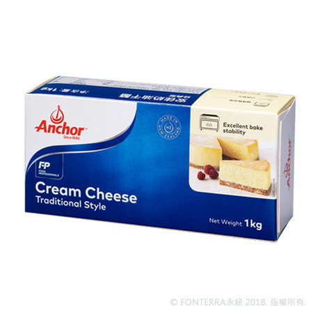 安佳鮮奶油乳酪 1kg  <br>Anchor Cream Cheese 12x1kg
